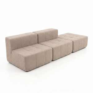 Sofá Modular 3 Piezas 258cm Kappesberg Capuccino