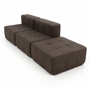 Sofá Modular 3 Piezas 258cm Kappesberg Chocolate