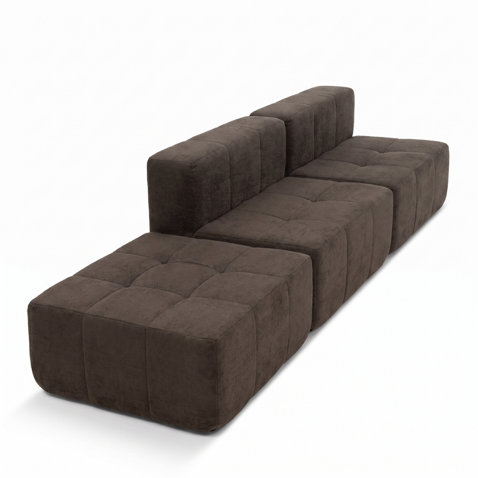 Sofá Modular 3 Piezas 258cm Kappesberg Chocolate