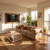Sofá Modular 3 Piezas 256cm Bouclé Kappesberg Capuccino