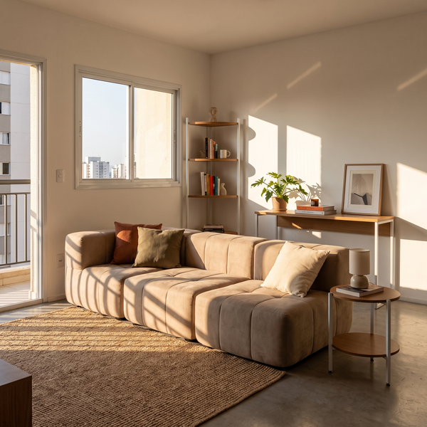 Sofá Modular 3 Piezas 256cm Kappesberg Capuccino