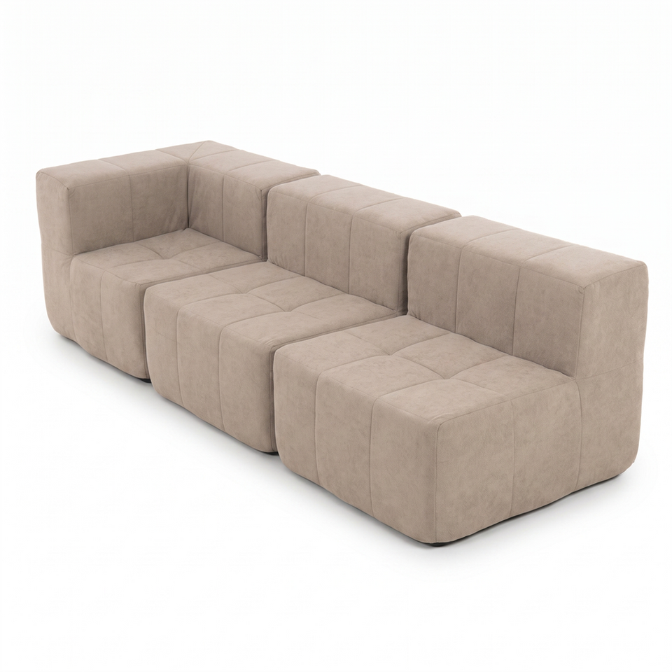 Sofá Modular 3 Piezas 256cm Kappesberg Capuccino
