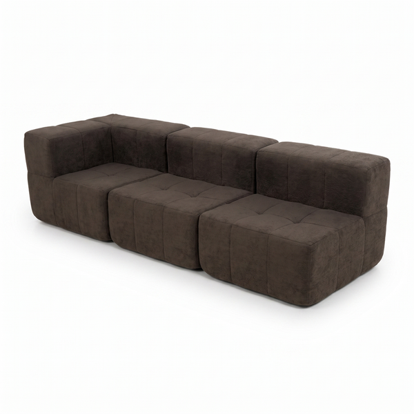 Sofá Modular 3 Piezas 256cm Kappesberg Chocolate