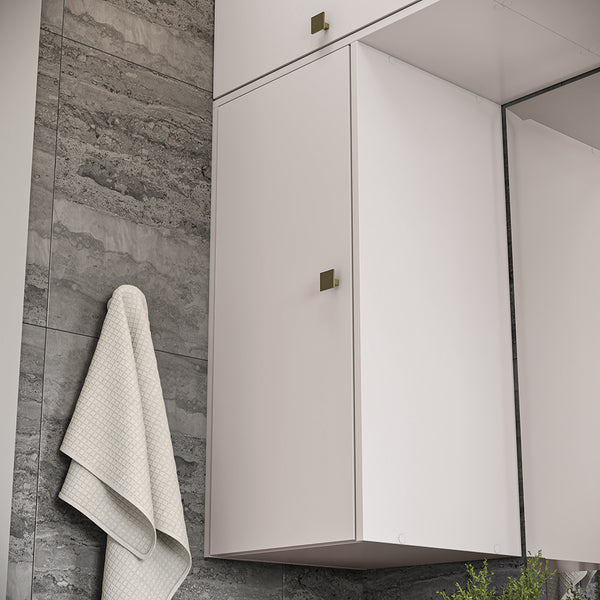 Vanitory Baño Kappesberg 120cm MDF Con Aéreos Blanco