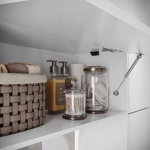 Vanitory Baño Kappesberg 116cm MDF Con Aéreos Blanco