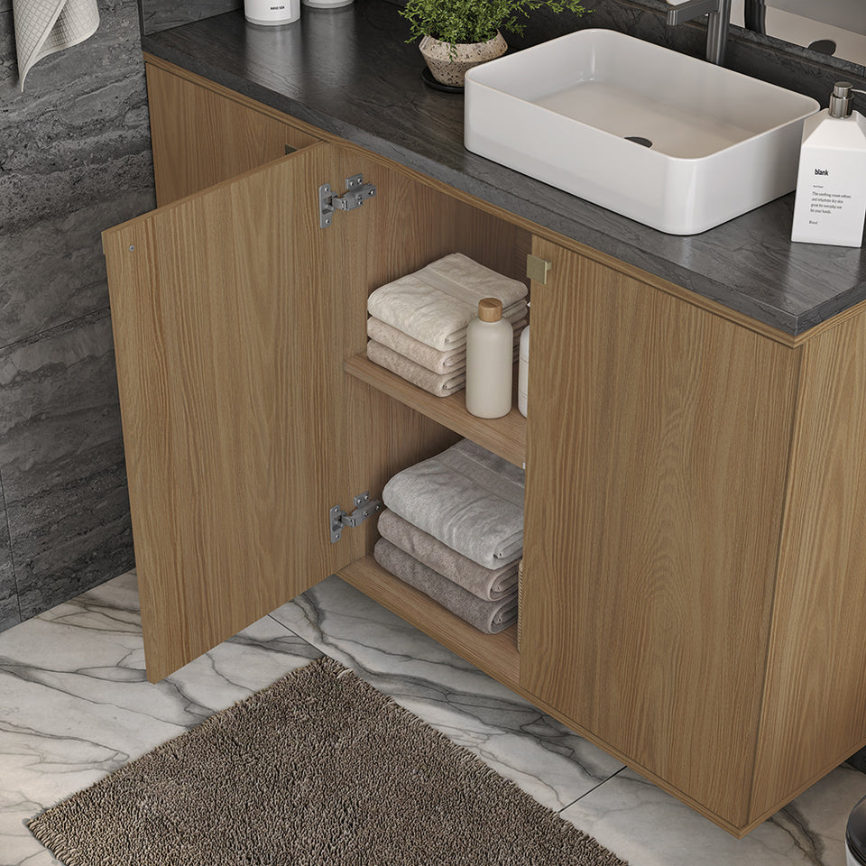 Vanitory Baño Kappesberg 120cm MDF Marrón