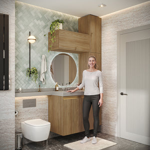 Vanitory Baño Kappesberg 116cm MDF Marrón