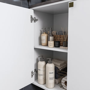 Vanitory Baño Kappesberg 80cm MDF Con Aéreos Blanco
