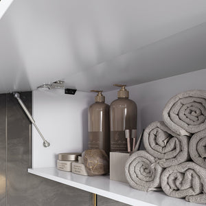 Vanitory Baño Kappesberg 80cm MDF Con Aéreos Blanco
