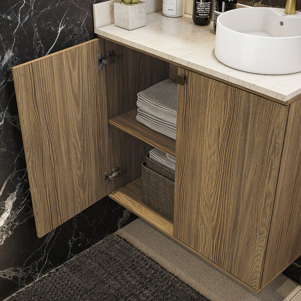 Vanitory Baño Kappesberg 80cm MDF Marrón