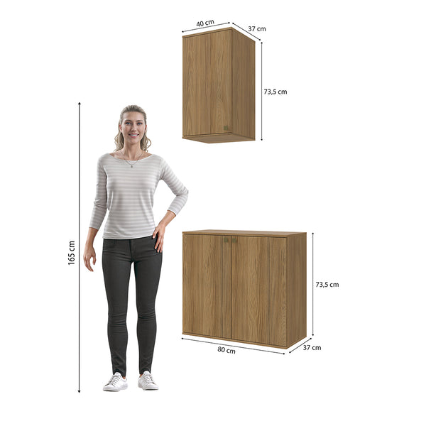 Vanitory Baño Kappesberg 80cm MDF Marrón