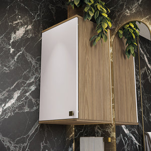 Vanitory Baño Kappesberg 80cm MDF Marrón y Blanco