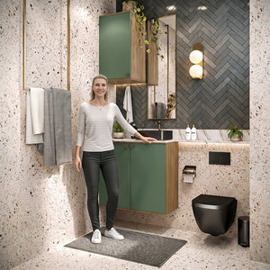 Vanitory Baño Kappesberg 80cm MDF Marrón y Verde