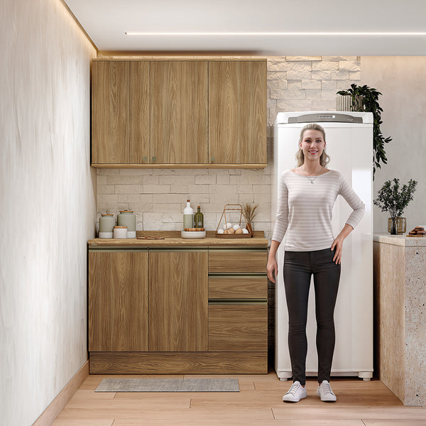 Alacena Cocina Kappesberg 120cm MDF 5 Puertas Marrón