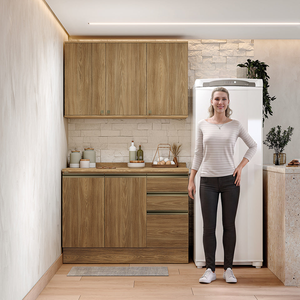 Alacena Cocina Kappesberg 120cm MDF 5 Puertas Marrón