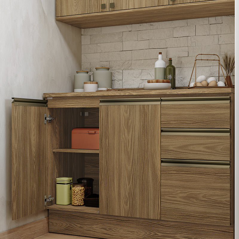 Alacena Cocina Kappesberg 120cm MDF 5 Puertas Marrón