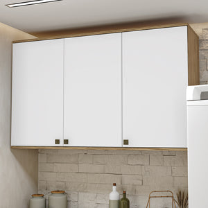 Alacena Cocina Kappesberg 120cm MDF 5 Puertas Marrón/Blanco