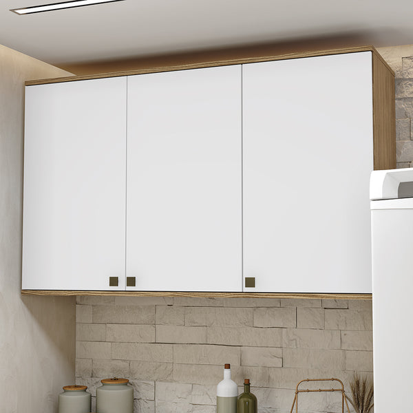 Alacena Cocina Kappesberg 120cm MDF 5 Puertas Marrón/Blanco