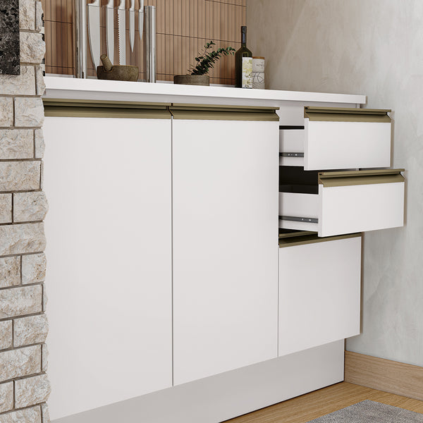 Alacena Cocina Kappesberg 120cm MDF 5 Puertas Blanco