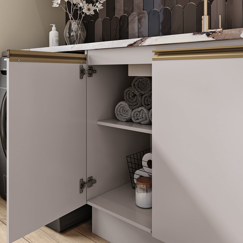 Lavadero Kappesberg 160cm MDF Con Aéreos Blanco