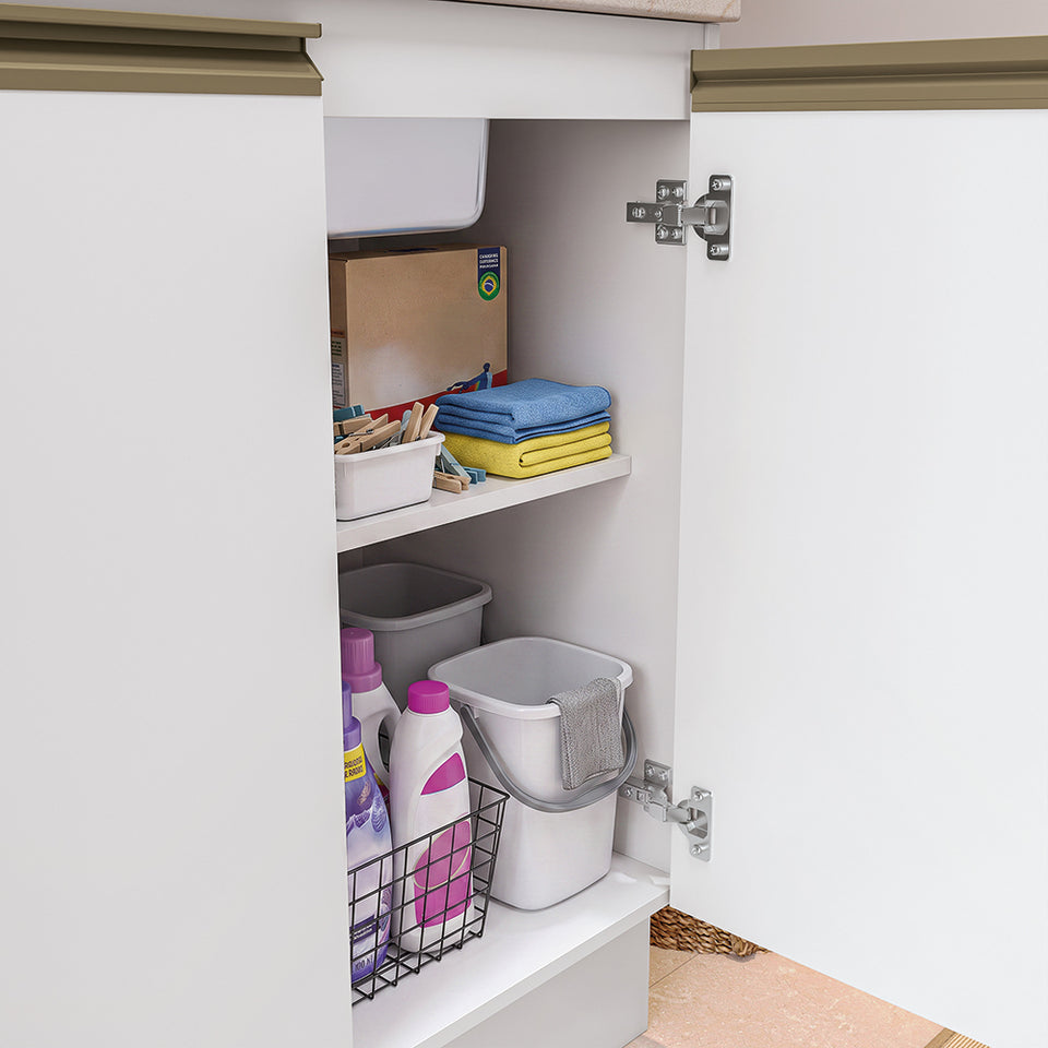 Lavadero Kappesberg 140cm MDF Con Aéreos Blanco