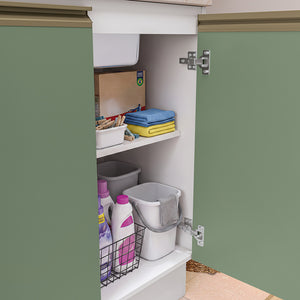 Lavadero Kappesberg 140cm MDF Con Aéreos Blanco y Verde