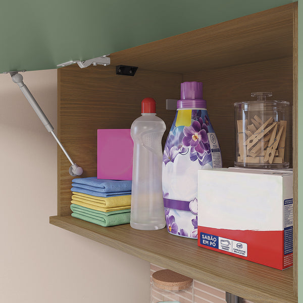 Lavadero Kappesberg 140cm MDF Con Aéreos Marrón y Verde