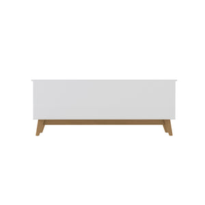 Rack TV 65" 150cm con Estantes Kappesberg Blanco y Roble