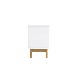 Rack TV 65" 150cm con Estantes Kappesberg Blanco y Roble