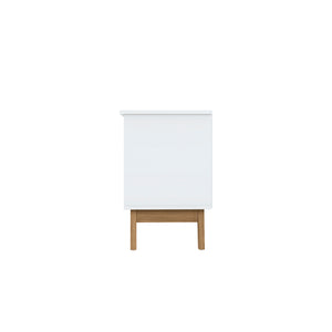 Rack TV 65" 150cm con Estantes Kappesberg Blanco y Roble