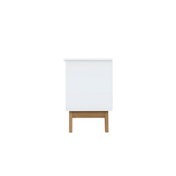 Rack TV 65" 150cm con Estantes Kappesberg Blanco y Roble