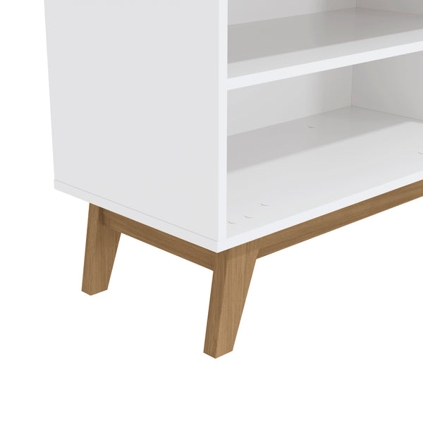 Rack TV 65" 150cm con Estantes Kappesberg Blanco y Roble
