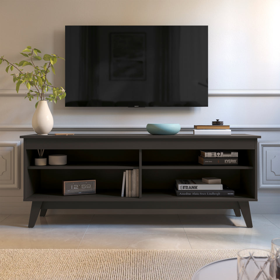 Rack TV 65" 150cm con Estantes Kappesberg Negro