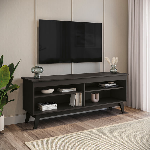 Rack TV 65" 150cm con Estantes Kappesberg Negro