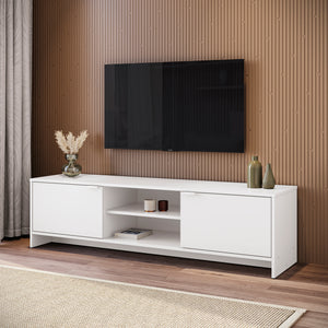 Rack TV 65" 150cm 2 Puertas Kappesberg Blanco
