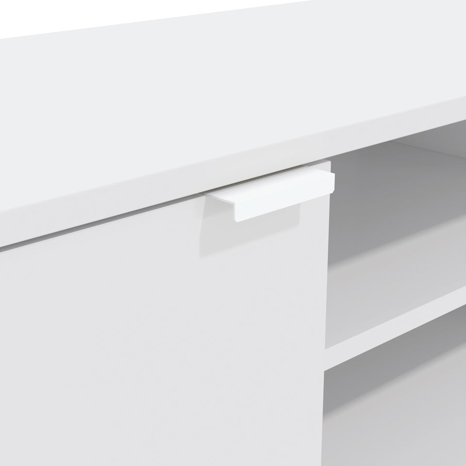 Rack TV 65" 150cm 2 Puertas Kappesberg Blanco