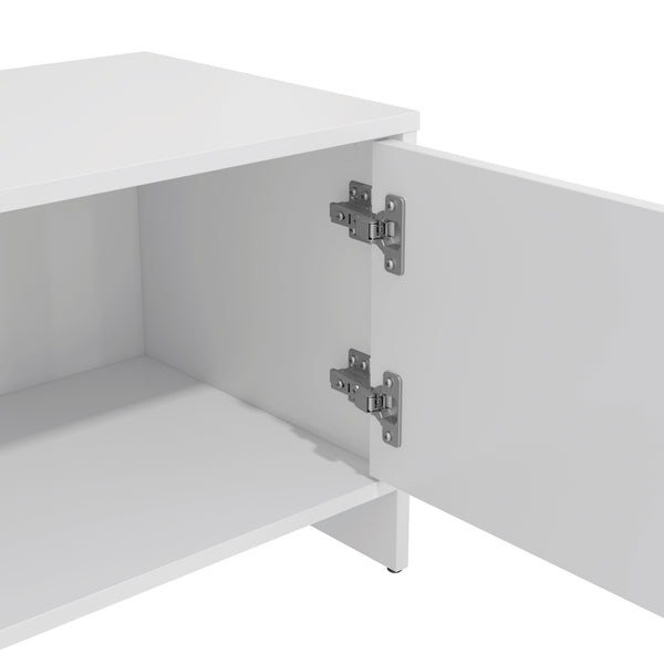 Rack TV 65" 150cm 2 Puertas Kappesberg Blanco