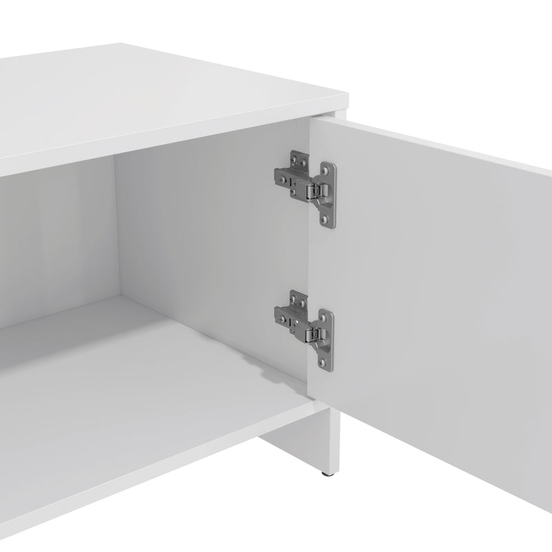 Rack TV 65" 150cm 2 Puertas Kappesberg Blanco