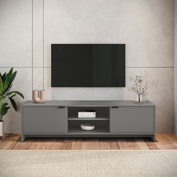 Rack TV 65" 150cm 2 Puertas Kappesberg Gris