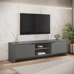 Rack TV 65" 150cm 2 Puertas Kappesberg Gris