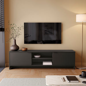 Rack TV 65" 150cm 2 Puertas Kappesberg Negro