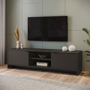 Rack TV 65" 150cm 2 Puertas Kappesberg Negro
