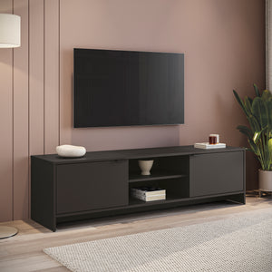 Rack TV 65" 150cm 2 Puertas Kappesberg Negro