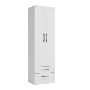 Placard Ropero 2 Puertas 2 Cajones 182cm Kappesberg Blanco