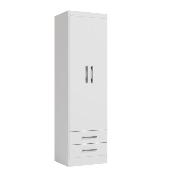 Placard Ropero 2 Puertas 2 Cajones 182cm Kappesberg Blanco