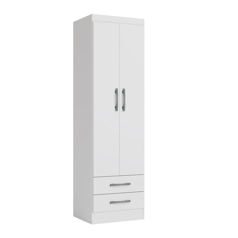 Placard Ropero 2 Puertas 2 Cajones 182cm Kappesberg Blanco