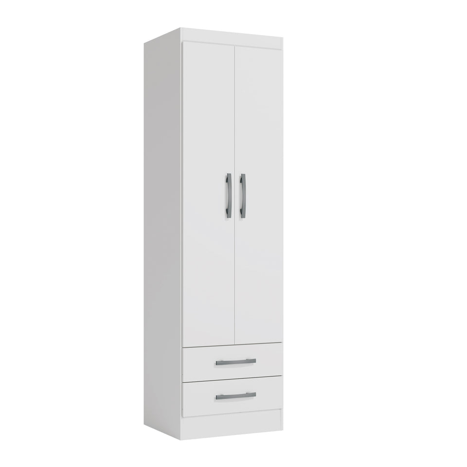 Placard Ropero 2 Puertas 2 Cajones 182cm Kappesberg Blanco