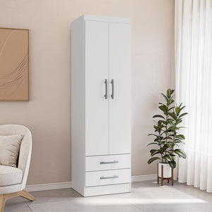Placard Ropero 2 Puertas 2 Cajones 182cm Kappesberg Blanco