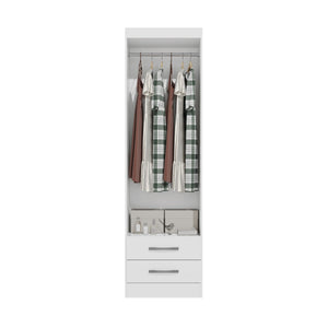 Placard Ropero 2 Puertas 2 Cajones 182cm Kappesberg Blanco