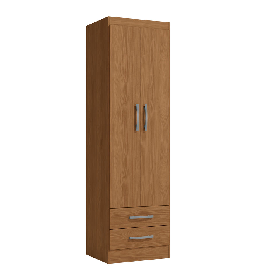 Placard Ropero 2 Puertas 2 Cajones 182cm Kappesberg Canela